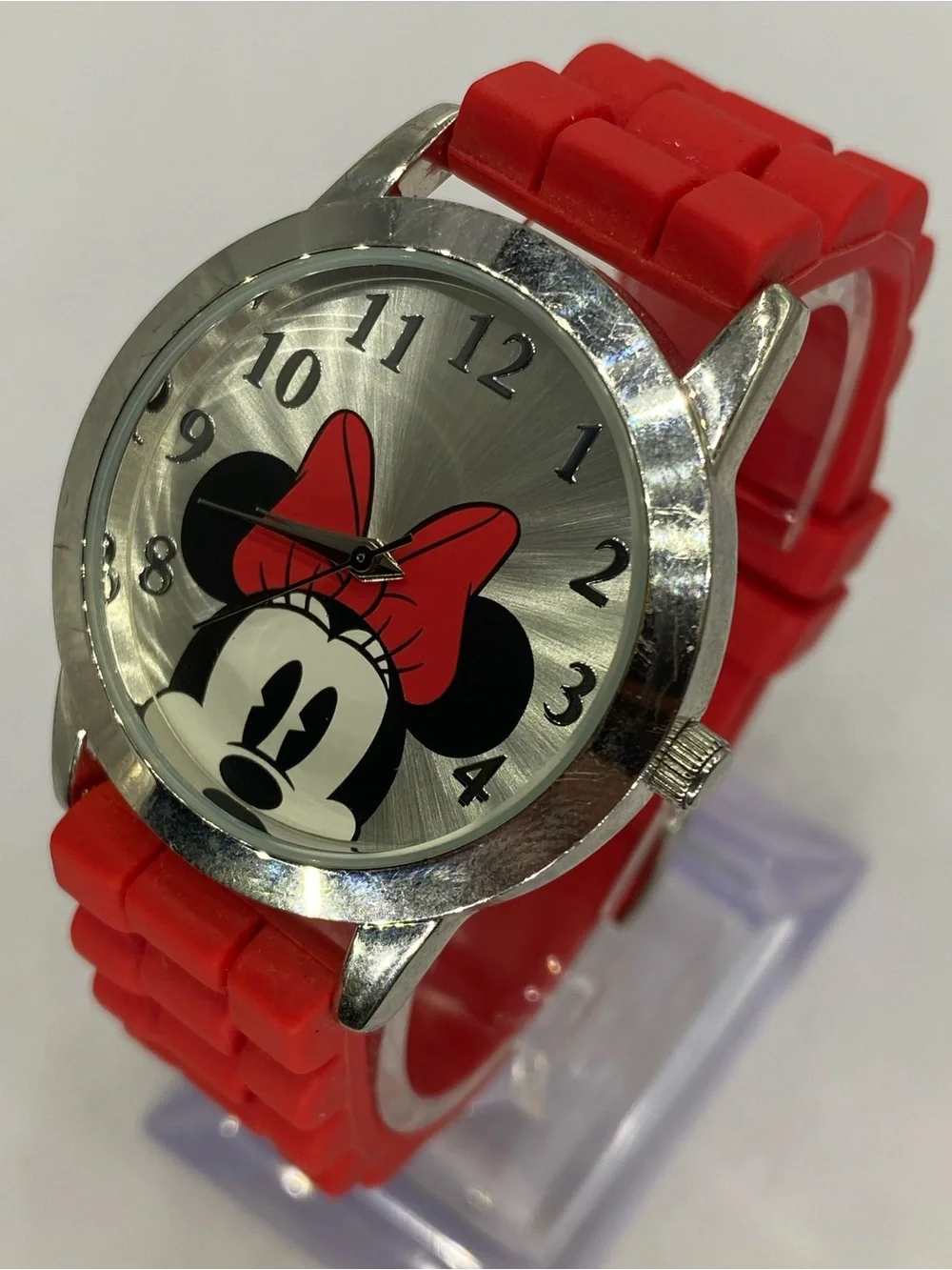 Men’s ^^^ Disney *** Red Minnie Mouse Face Watch ^^^ Collectors ***